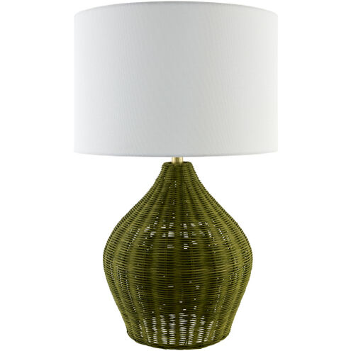 Velles 27.5 inch 100 watt Hand Painted and Plated Accent Table Lamp Portable Light