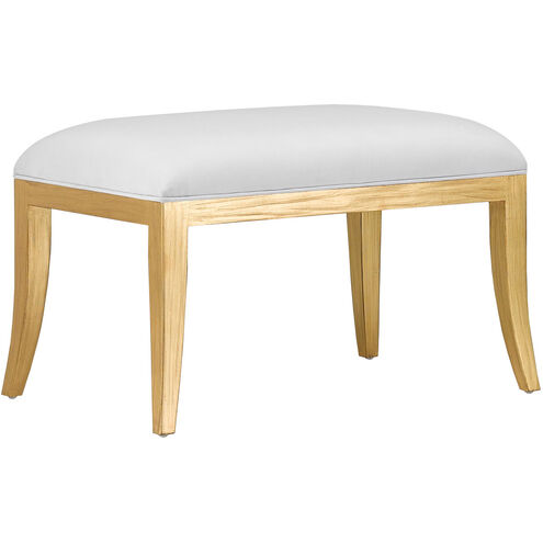 Garson 18.75 inch Antique Gold Ottoman