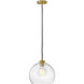 Rumi 1 Light 13 inch Lacquered Brass Convertible Pendant Ceiling Light