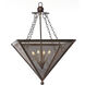 Hill Country 4 Light Darkened Bronze Pendant Ceiling Light