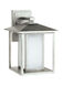 Hunnington 1 Light 14 inch Weathered Pewter Outdoor Wall Lantern, Medium