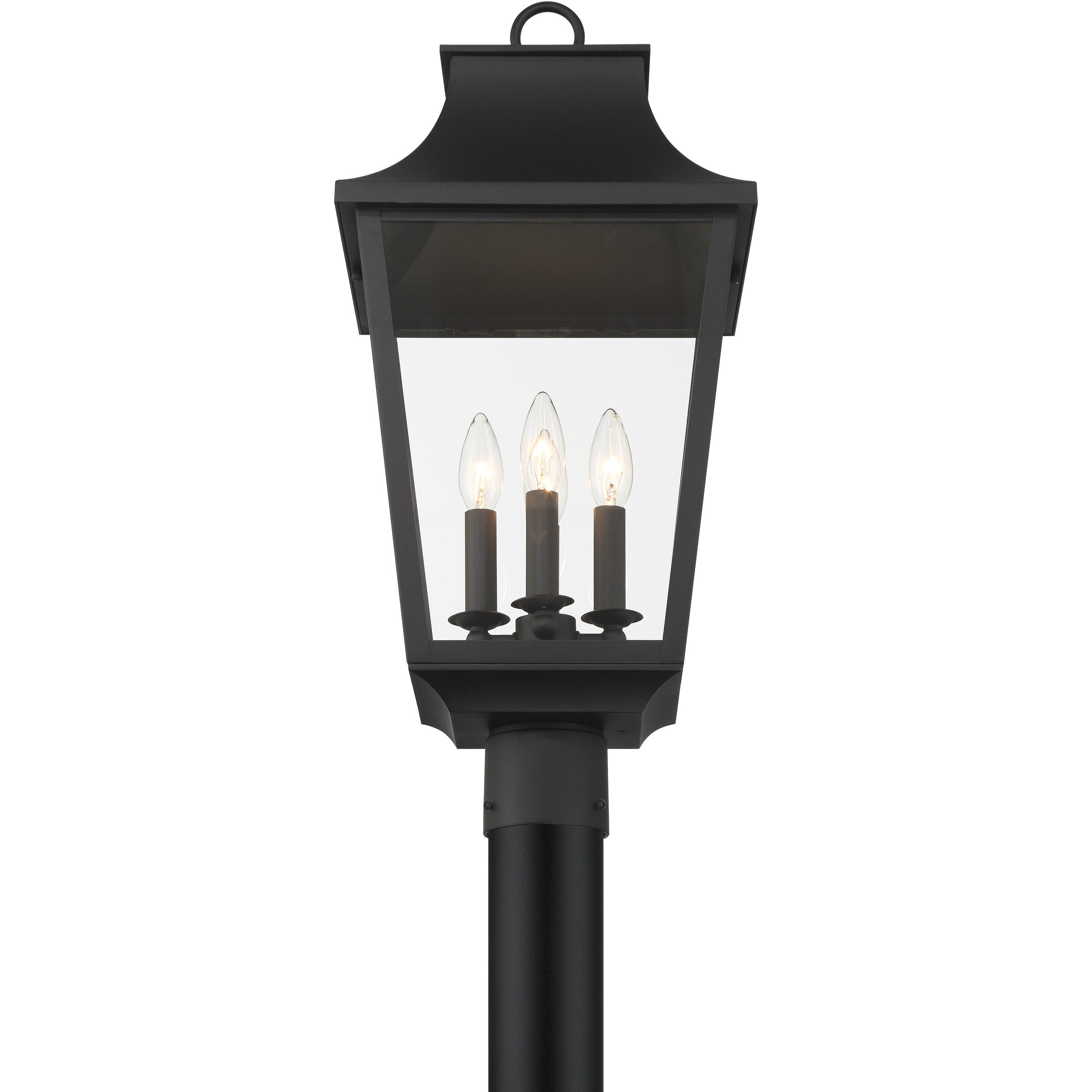 Altimeter 4 Light 23.5 inch Sand Coal Outdoor Post Lantern, Great Outdoors