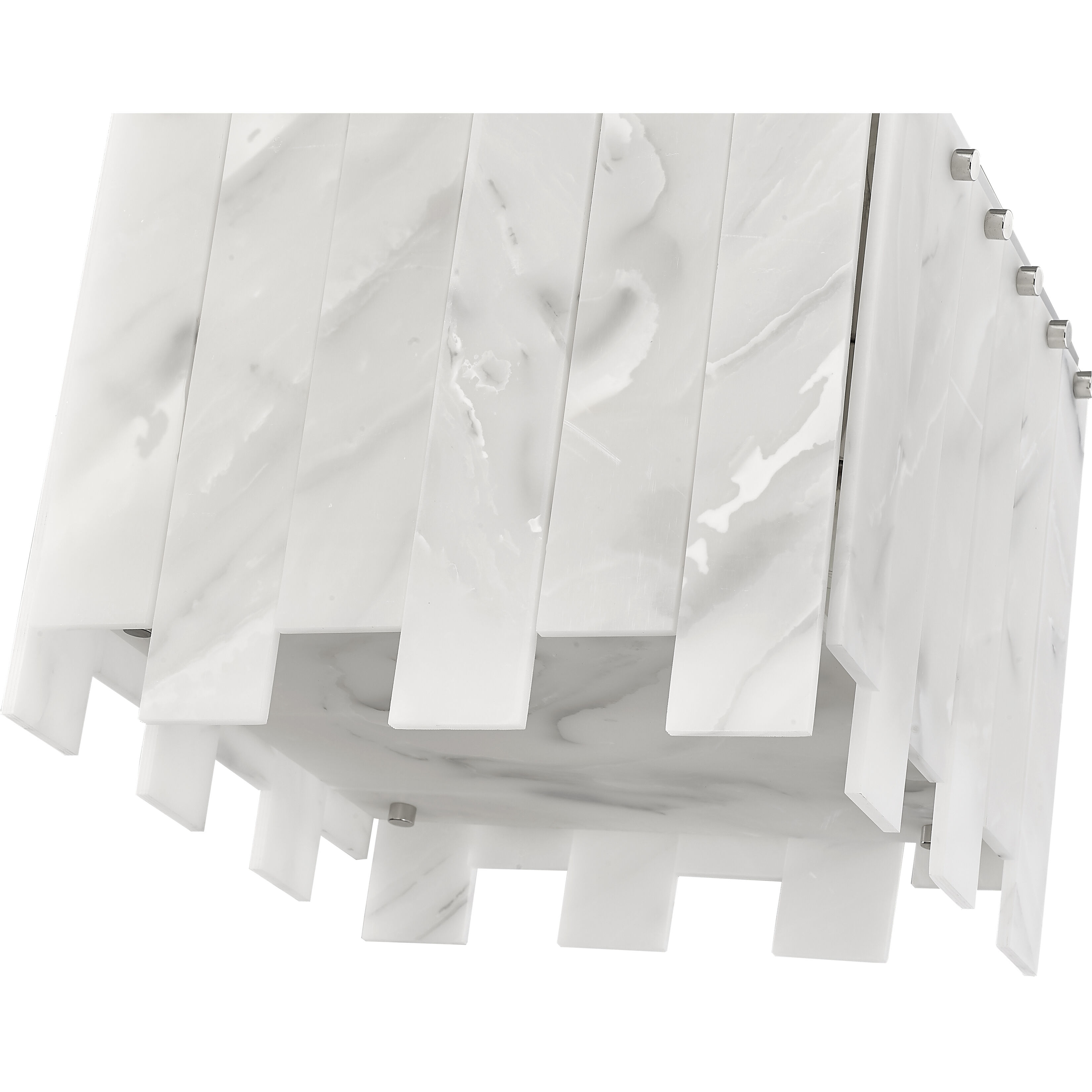 Viviana 4 Light 13.25 inch Polished Nickel Flush Mount Ceiling Light