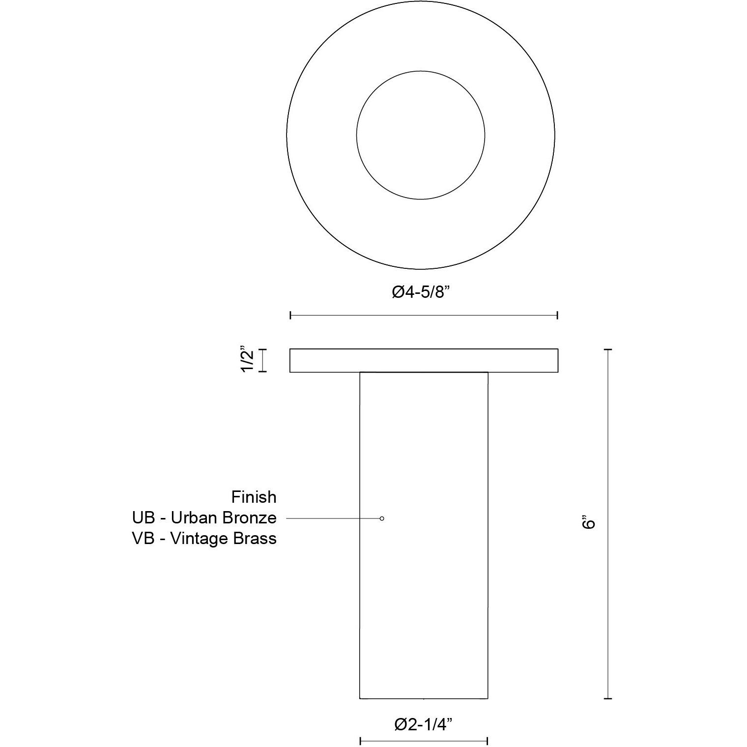 Mason LED 2.25 inch Urban Bronze Semi-Flush Mount Ceiling Light