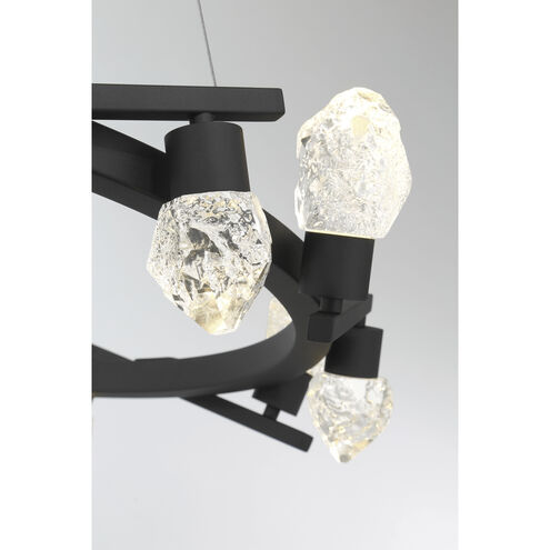 Kosmyc LED 33.25 inch Sand Black Chandelier Ceiling Light