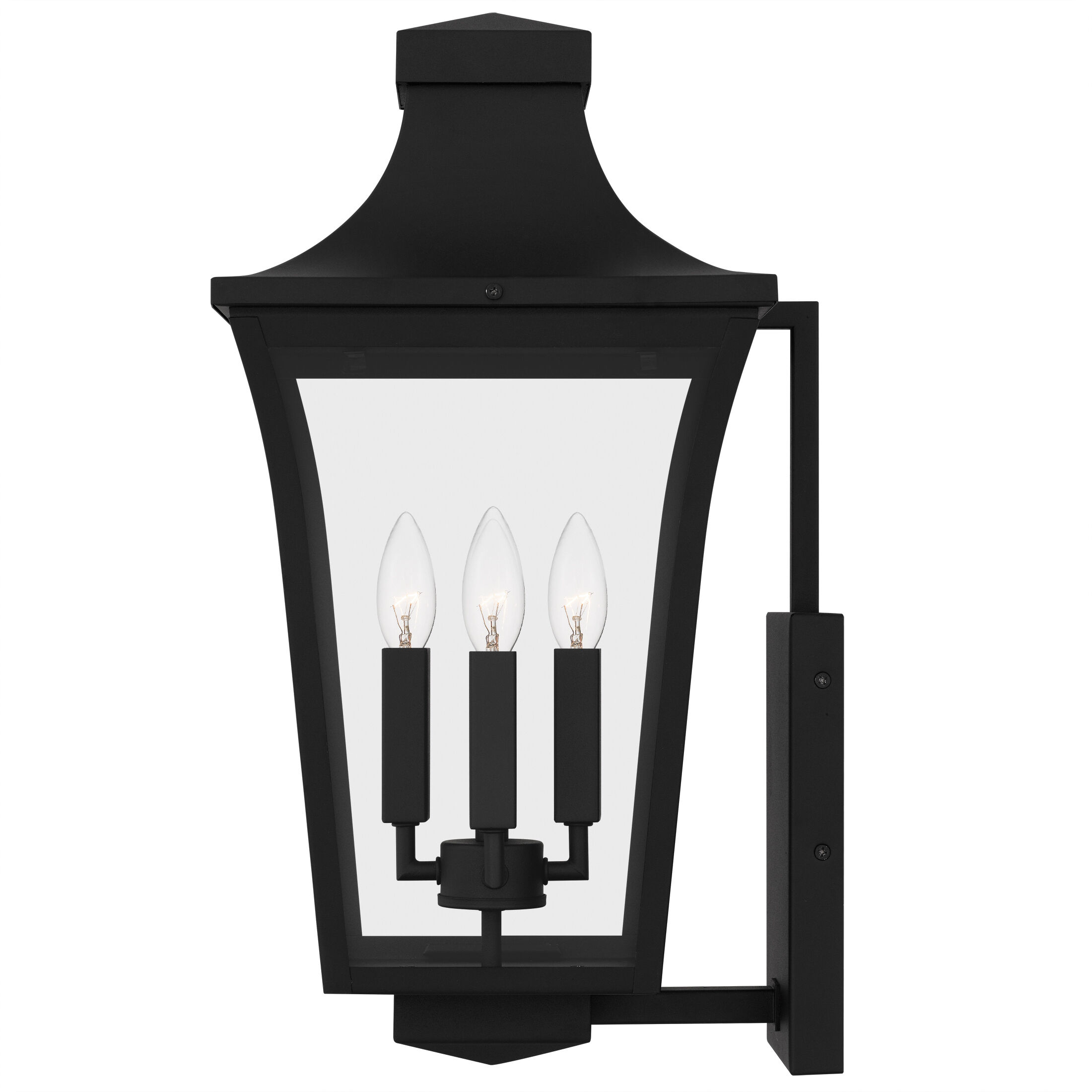Quentin 4 Light 20 inch Earth Black Outdoor Wall Lantern, Large
