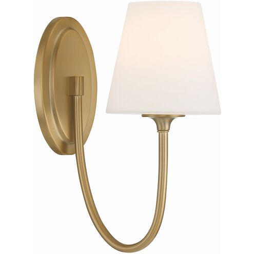 Juno 1 Light 6 inch Vibrant Gold Sconce Wall Light