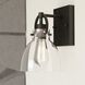 Ogden 1 Light 7.75 inch Matte Black Bathroom Light Wall Light