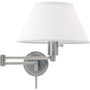House of Troy Home/Office 1 Light 12 inch Satin Nickel Wall Lamp Wall Light in 12.5 WS14-52 - Open Box