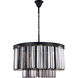 Sydney 8 Light 32 inch Matte Black Chandelier Ceiling Light, Urban Classic