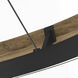 Sean Lavin Grace LED 35.8 inch Textured Black and Teak Wood Outdoor Chandelier