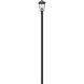 Talbot 1 Light 111 inch Black Outdoor Post Mounted Fixture
