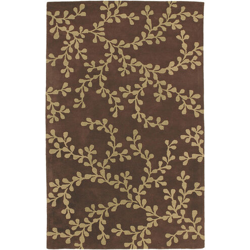 Artist Studio 156 X 108 inch Dark Brown, Lime Rug