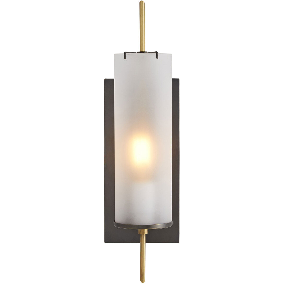 Stefan Sconce Wall Light in Bronze/Antique Brass, Essential Lighting