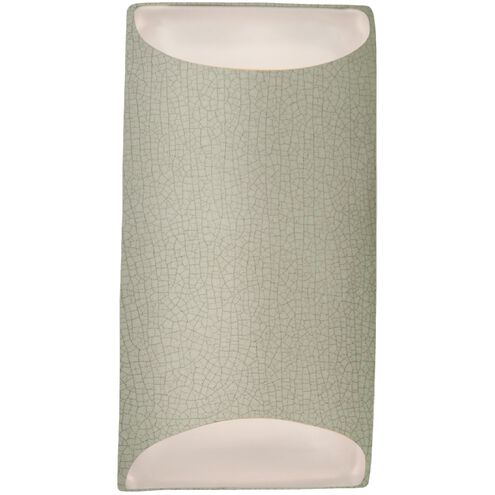 Ambiance 1 Light 5.5 inch Celadon Green Crackle Wall Sconce Wall Light