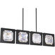 Beyond Enchante LED 43 inch Black Linear Pendant Ceiling Light, Beyond