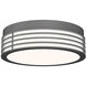 Marue LED 11 inch Textured Gray Surface Mount Ceiling Light