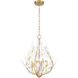 Claudine 4 Light 18 inch Modern Gold Chandelier Ceiling Light