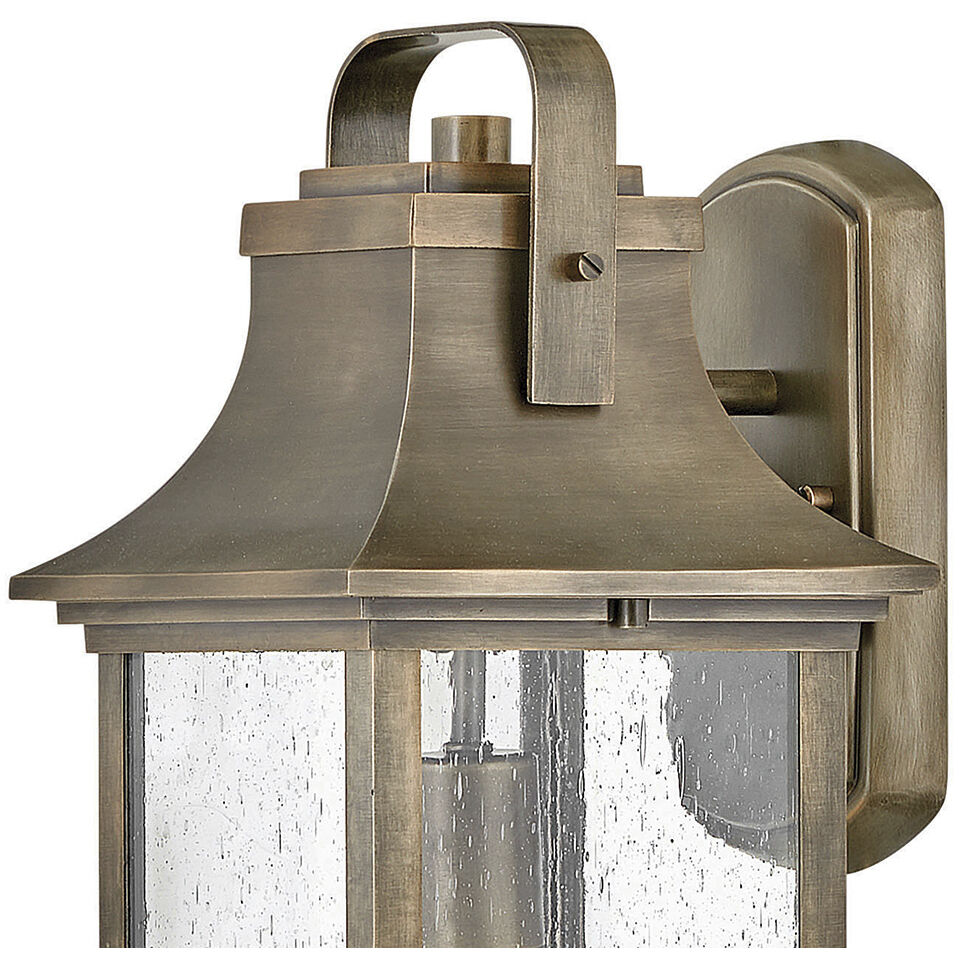 Grant Outdoor Wall Mount Lantern in Burnished Bronze