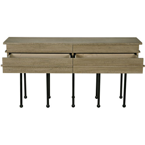 Oliver 60 X 16 inch Washed Walnut Console