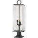 Sana 3 Light 28.5 inch Black Outdoor Pier Mounted Fixture