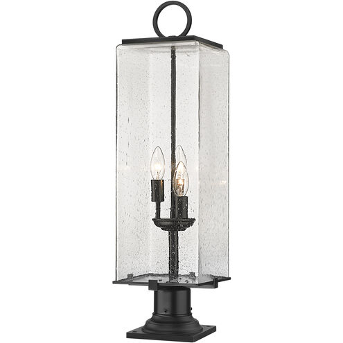 Sana 3 Light 28.5 inch Black Outdoor Pier Mounted Fixture