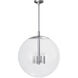 Cafe 4 Light 20 inch Polished Nickel Pendant Ceiling Light, Large