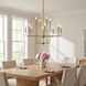 Avondale 12 Light 34 inch Warm Brass Chandelier Ceiling Light, Essentials