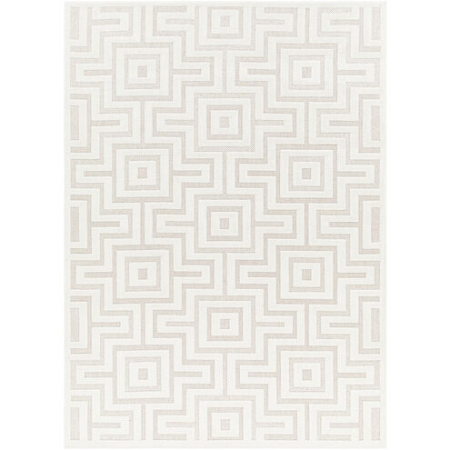 San Diego 84 X 63 inch Light Grey Outdoor Rug, Rectangle