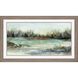 Waterside Collection Block Profile In Distressed Wood Framed Art