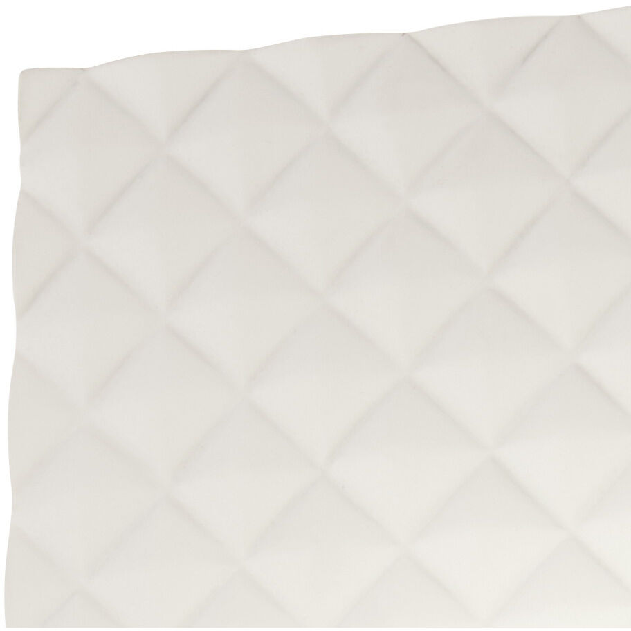 Quilted LED 6.5 inch Matte White ADA Wall Sconce Wall Light