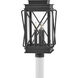 Montecito 3 Light 20.5 inch Museum Black Outdoor Post Mount Lantern