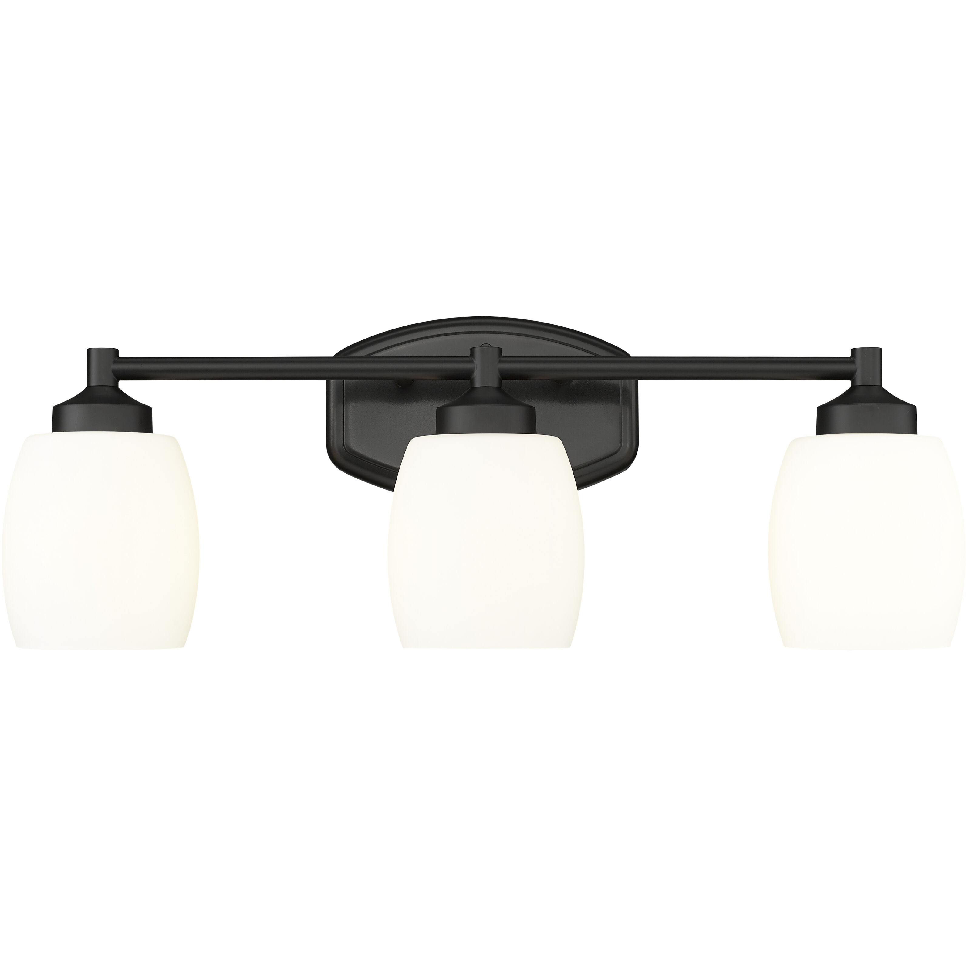 Kendrick 3 Light 23 inch Matte Black Bath Vanity Light Wall Light