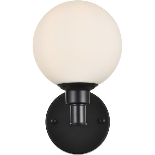Cordelia 1 Light 6 inch Black Bath Sconce Wall Light
