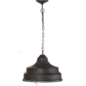 Quillon 18 inch Antique Black Pendant Ceiling Light