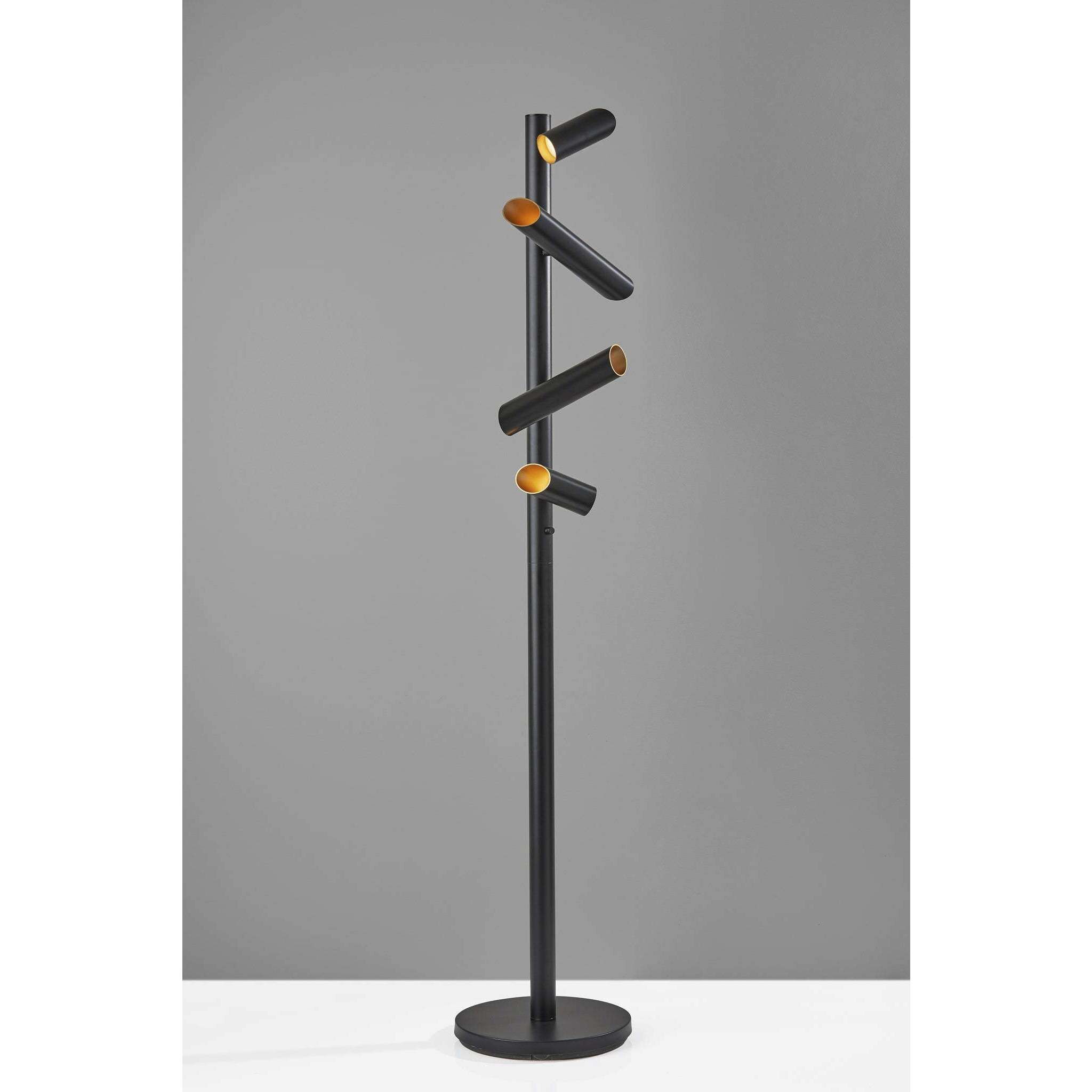 Tyler 72 inch 5 watt Black LED Floor Lamp Portable Light