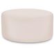 Universal 18 inch Seascape Sand Outdoor Round Ottoman with Slipcover