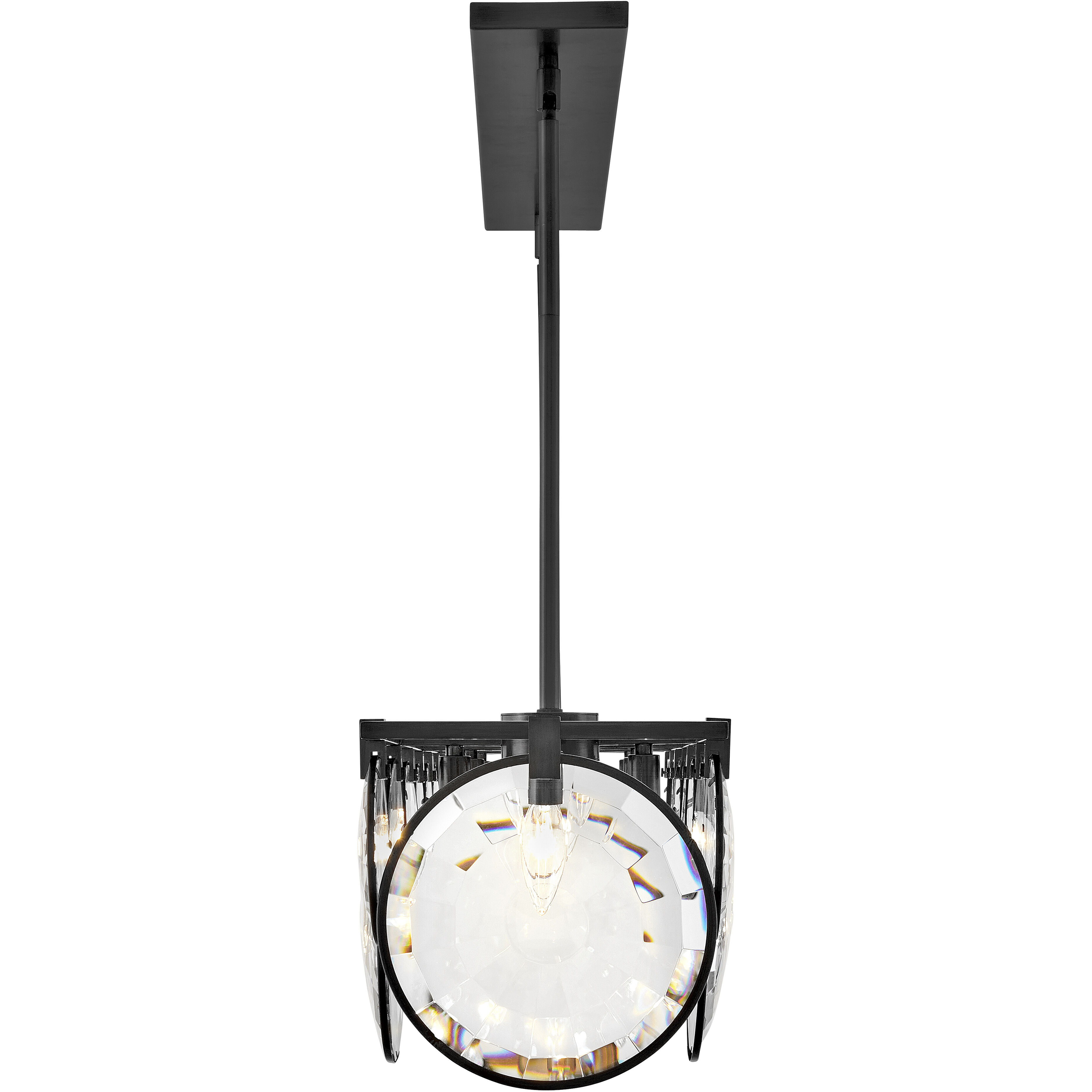 Nala LED 49.75 inch Black Chandelier Ceiling Light, Linear & Oval