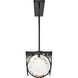 Nala LED 49.75 inch Black Chandelier Ceiling Light, Linear & Oval