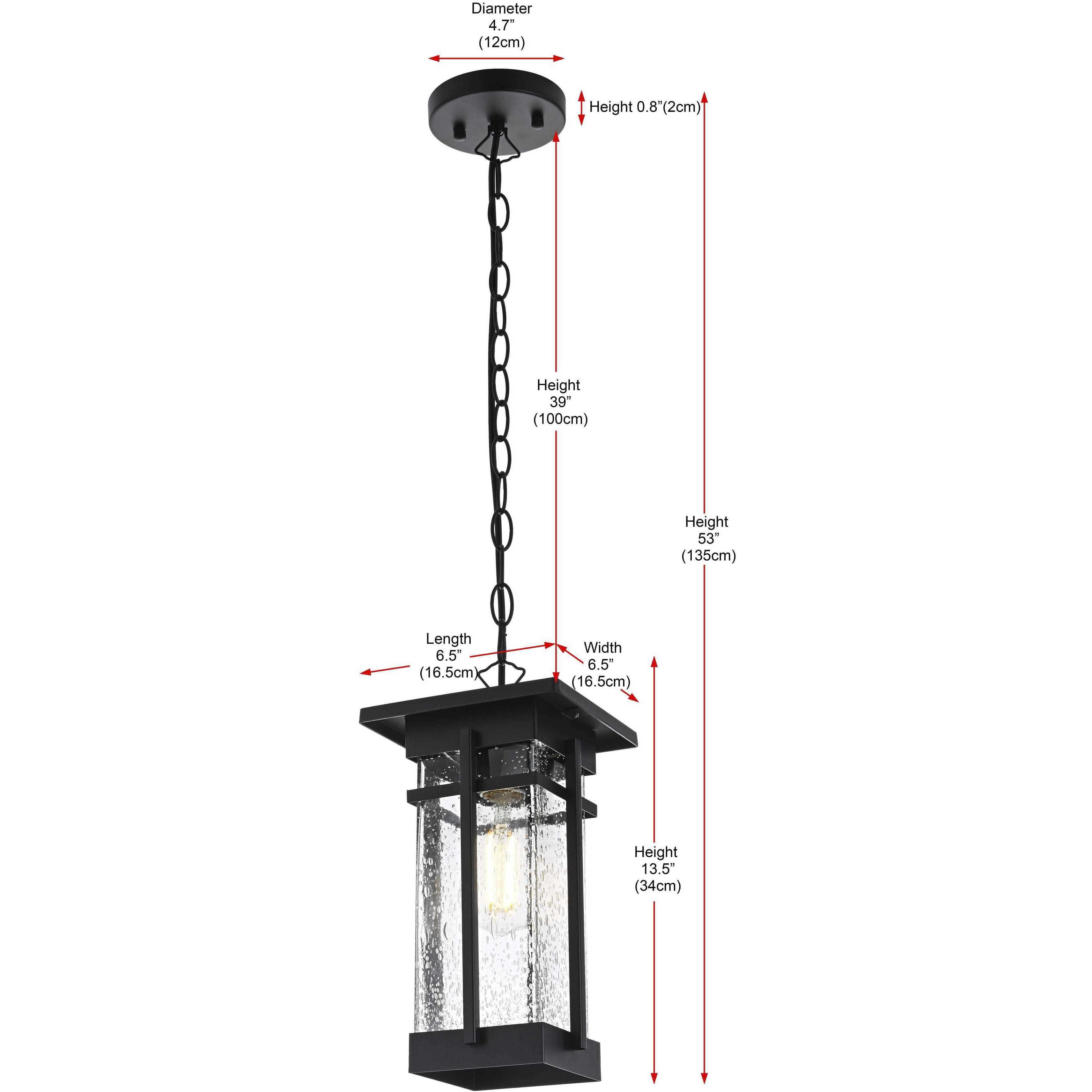 Livingston 1 Light 6.5 inch Black Outdoor Pendant