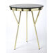 Butler Loft Haven Green Marble & Brass 24 X 19 inch Metalworks Accent Table