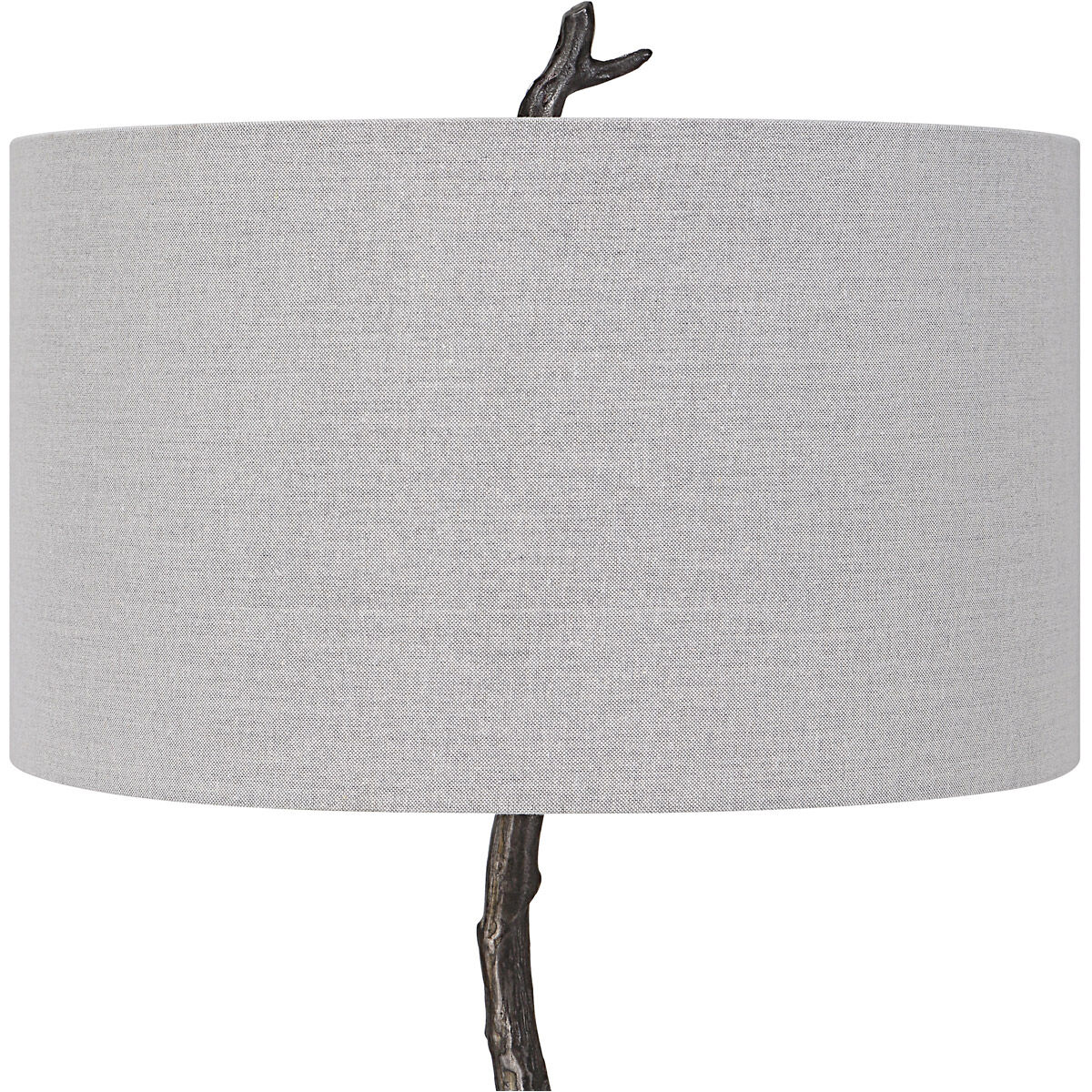 Spruce 68.5 inch 150 watt Rustic Black and Silver Undertones Floor Lamp Portable Light