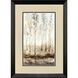 Woodland Shimmer Light Brown and Beige and Gray and Neutral Framed Art