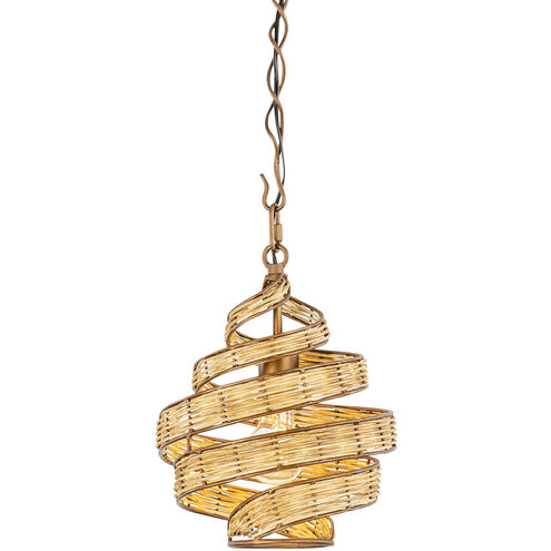 Flow 1 Light 10 inch Baguette Pendant Ceiling Light, Smithsonian Collaboration