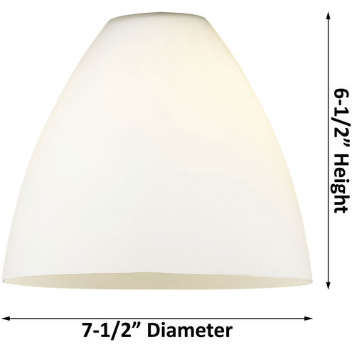 Ballston Dome LED 8 inch Antique Brass Sconce Wall Light in Seedy Glass