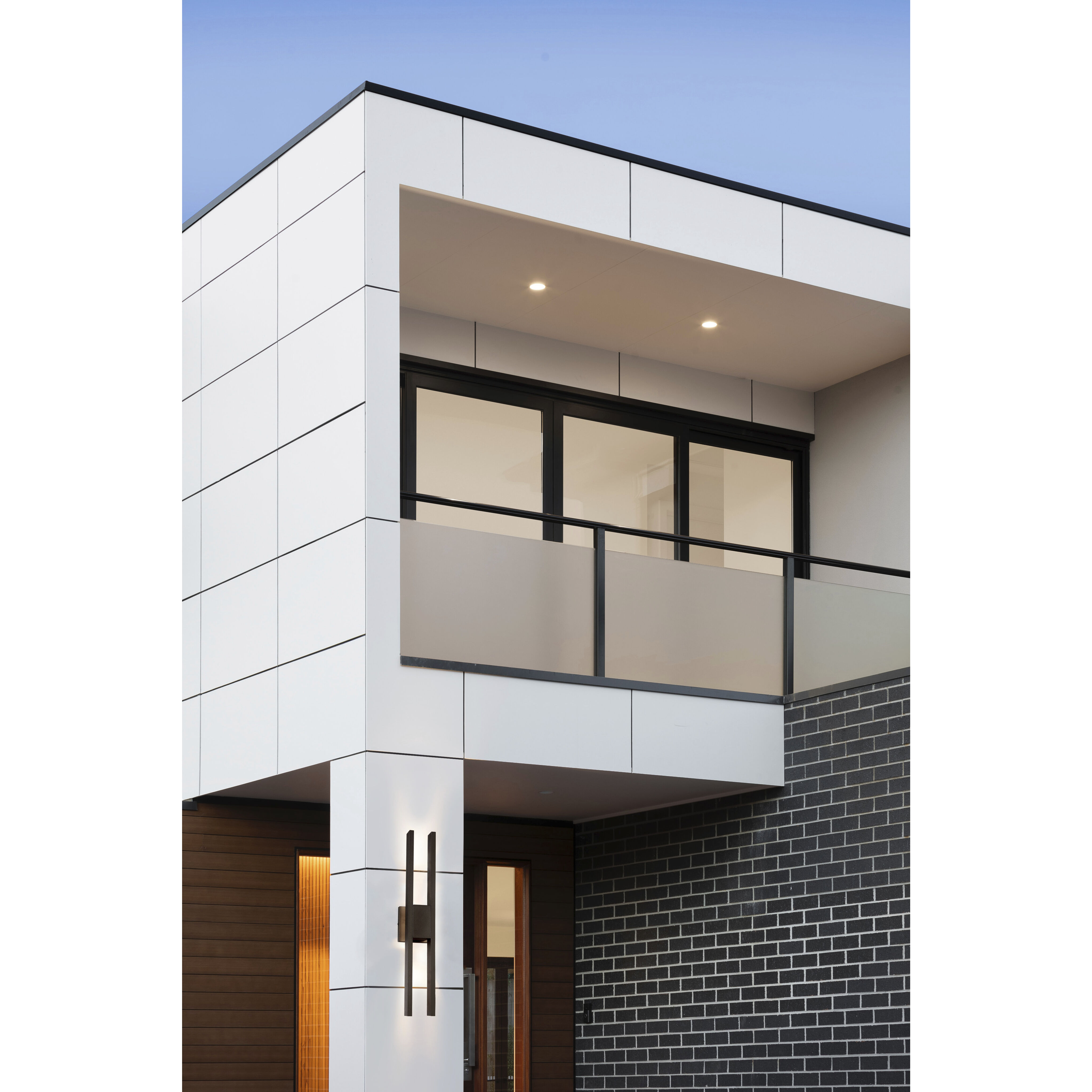 Slate LED 28 inch Matte Black Outdoor Wall Light