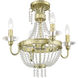Valentina 4 Light 18 inch Hand Applied Winter Gold Convertible Mini Chandelier/Ceiling Mount Ceiling Light