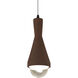 Radiance Collection - Erlen 1 Light 4.75 inch Real Rust and Matte Black Pendant Ceiling Light in Replaceable Bulb, White, Form+Finish+Function