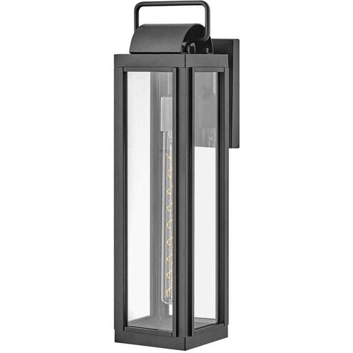 Heritage Sag Harbor Outdoor Wall Mount Lantern in Black, Non-LED