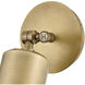 Pratt 1 Light 12.5 inch Heritage Brass Outdoor Wall Mount